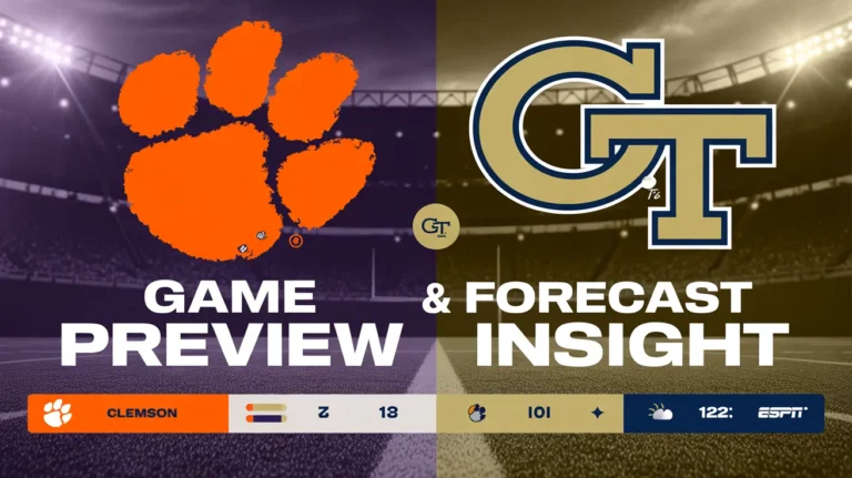 Clemson vs Georgia Tech Game Preview and Forecast Insight