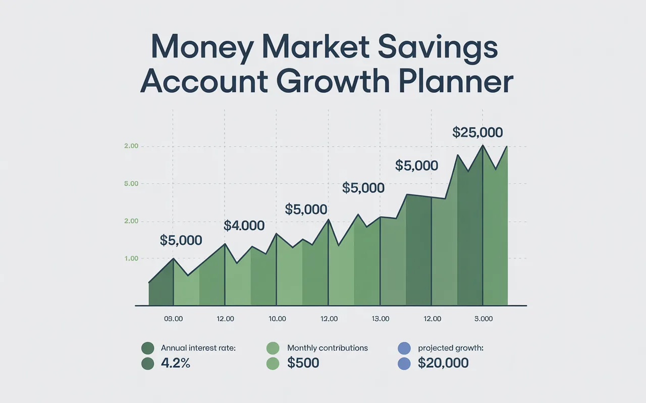 Money Market Savings Account Growth Planner