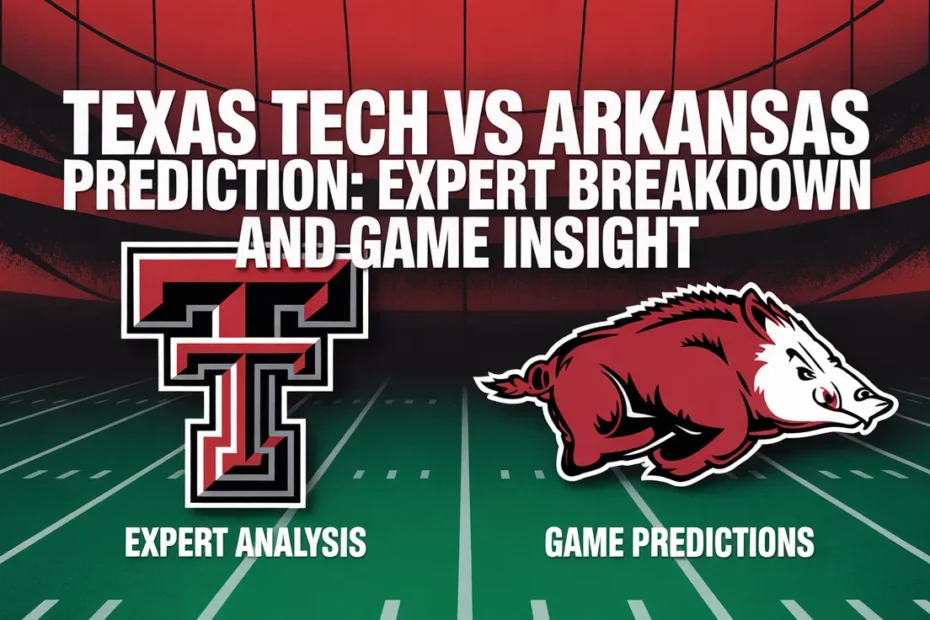 Texas Tech vs Arkansas Prediction: Expert Breakdown and Game Insight