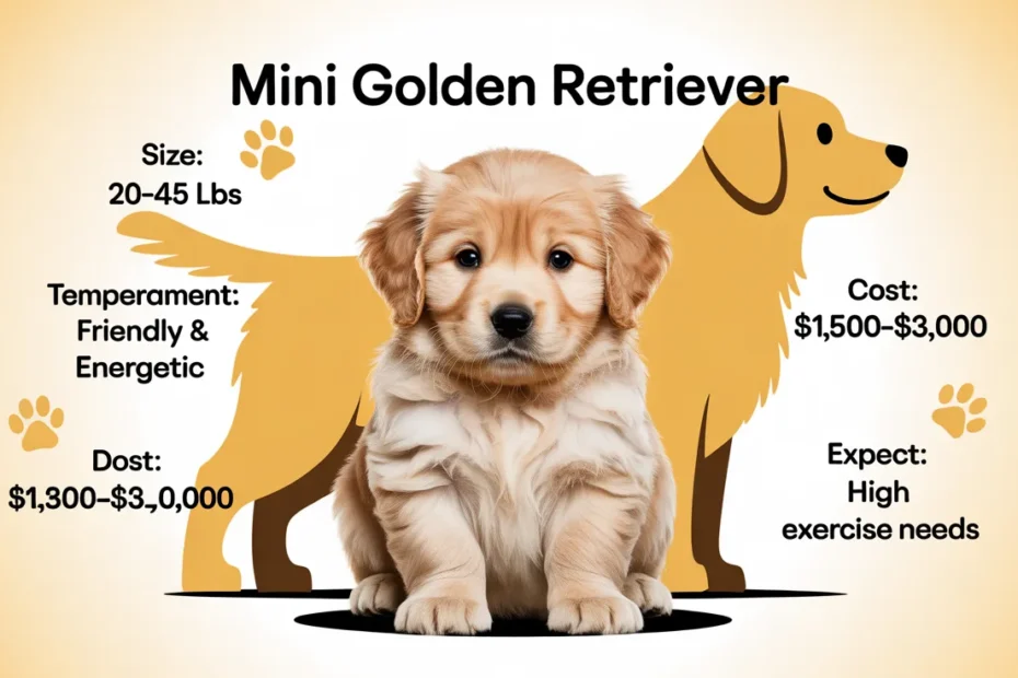 Mini Golden Retriever: Size, Temperament, Cost, and What Owners Should Realistically Expect